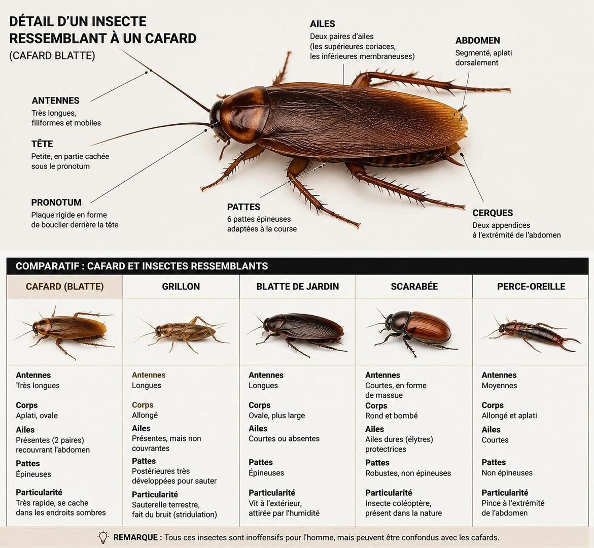 découvrez comment identifier et distinguer les insectes qui ressemblent à des cafards grâce à nos conseils détaillés et astuces pratiques.
