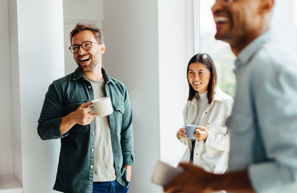 Espace de pause convivial en entreprise