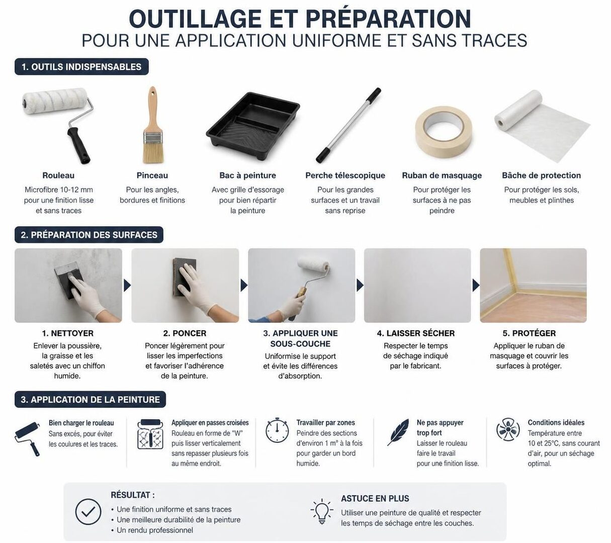 découvrez pourquoi les traces restent visibles après l'application de trois couches de peinture et apprenez des astuces efficaces pour les éliminer et obtenir une finition parfaite.