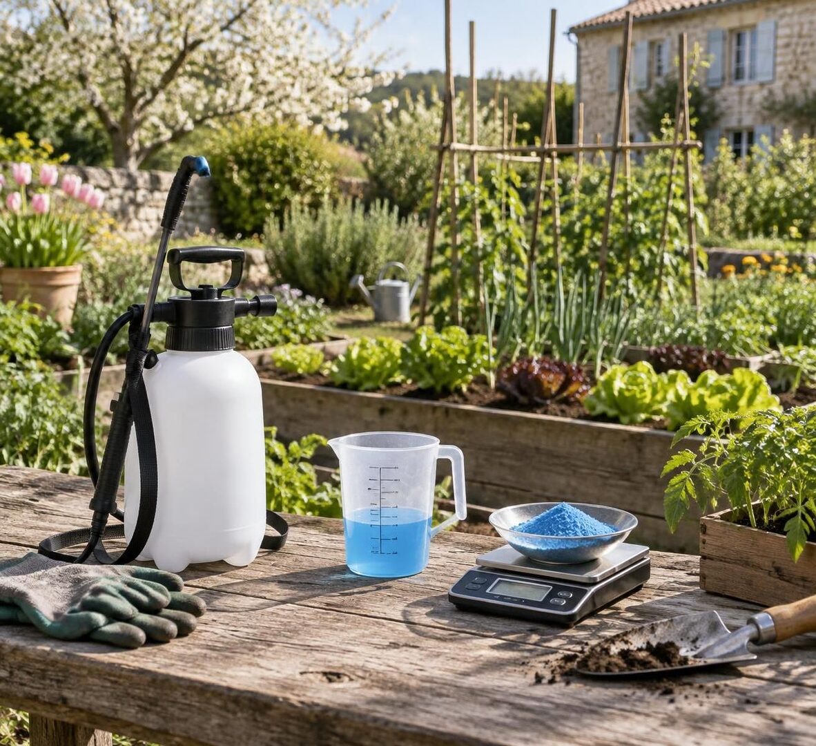 découvrez le dosage de bouillie bordelaise pour 1 litre d’eau et les conseils d’application pour protéger efficacement vos plantes.